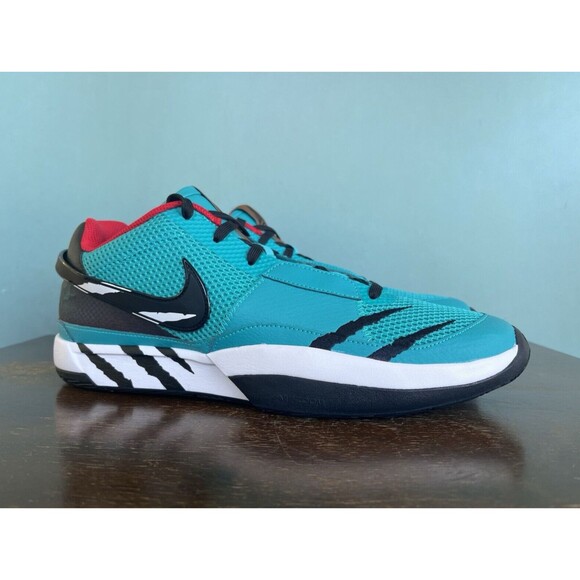 Nike Ja 1 "Scratch" Teal Basketball Shoes Men's Size 13 FD6565-400 - Picture 2 of 11
